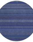 Addison Rugs Stripes Navy Washable Indoor-Outdoor Rug