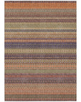 Addison Rugs Stripes Paprika Washable Indoor-Outdoor Rug