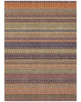 Addison Rugs Stripes Paprika Washable Indoor-Outdoor Rug