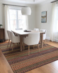 Addison Rugs Stripes Paprika Washable Indoor-Outdoor Rug