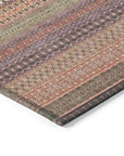 Addison Rugs Stripes Paprika Washable Indoor-Outdoor Rug