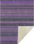 Addison Rugs Stripes Purple Washable Indoor-Outdoor Rug