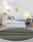 Addison Rugs Stripes Sage Washable Indoor-Outdoor Rug