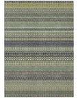 Addison Rugs Stripes Sage Washable Indoor-Outdoor Rug