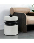 SUNPAN Sumie End Table Contemporary Concrete Finish