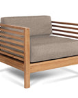 Summer Outdoor Deep Seating Set with Camel Subrella 5PC-Outdoor Lounge Sets-HiTeak-LOOMLAN
