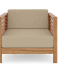 HiTeak Summer Teak Outdoor Club Chair Sunbrella Cushion