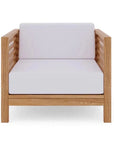 HiTeak Summer Teak Outdoor Club Chair Sunbrella Cushion