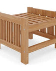 HiTeak Summer Teak Outdoor Ottoman Sunbrella Cushions