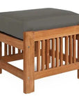 HiTeak Summer Teak Outdoor Ottoman Sunbrella Cushions