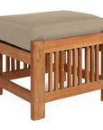 HiTeak Summer Teak Outdoor Ottoman Sunbrella Cushions
