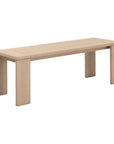 Sur Wooden Backless Outdoor Dining Bench - Luxury Outdoor Living