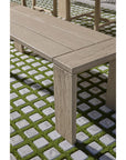 Sur Wooden Backless Outdoor Dining Bench - Luxury Outdoor Living - view 8