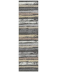 LOOMLAN Rugs Sylira Charcoal Washable Indoor-Outdoor Rug