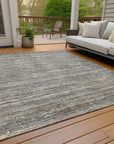 Addison Rugs Taelain Brown Washable Indoor-Outdoor Rug