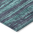 Addison Rugs Taelain Teal Washable Indoor-Outdoor Rug