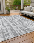 Addison Rugs Taelaris Gray Washable Indoor-Outdoor Rug