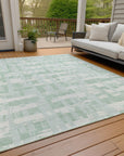 Addison Rugs Taelaris Green Washable Indoor-Outdoor Rug