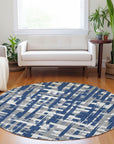 Addison Rugs Taelaris Navy Washable Indoor-Outdoor Rug