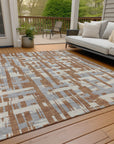 Addison Rugs Taelaris Orange Washable Indoor-Outdoor Rug