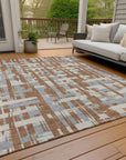 Addison Rugs Taelaris Orange Washable Indoor-Outdoor Rug