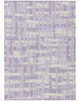 Addison Rugs Taelaris Purple Washable Indoor-Outdoor Rug
