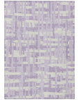 Addison Rugs Taelaris Purple Washable Indoor-Outdoor Rug