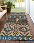 Addison Rugs Taelien Brown Washable Indoor-Outdoor Rug