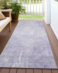 Addison Rugs Taelion Purple Washable Indoor-Outdoor Rug