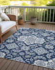 Addison Rugs Taelira Blue Washable Indoor-Outdoor Rug
