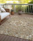 Addison Rugs Taelira Taupe Washable Indoor-Outdoor Rug