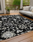 Addison Rugs Taelius Black Washable Indoor-Outdoor Rug