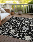 Addison Rugs Taelius Black Washable Indoor-Outdoor Rug