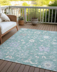 Addison Rugs Taelius Blue Washable Indoor-Outdoor Rug