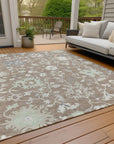 Addison Rugs Taelius Brown Washable Indoor-Outdoor Rug