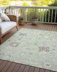 Addison Rugs Taelius Green Washable Indoor-Outdoor Rug