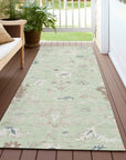 Addison Rugs Taelius Green Washable Indoor-Outdoor Rug