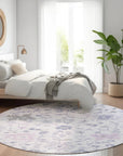 Addison Rugs Taelius Purple Washable Indoor-Outdoor Rug