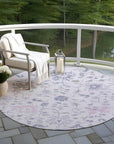 Addison Rugs Taelius Purple Washable Indoor-Outdoor Rug