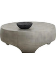 SUNPAN Tarsus Concrete Outdoor Round Coffee Table