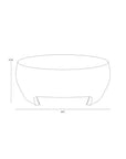 SUNPAN Tarsus Concrete Outdoor Round Coffee Table