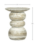 LH Home Temple Concrete Outdoor Side Table