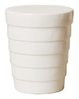 Emissary Terrace White Ceramic Garden Stool
