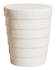 Emissary Terrace White Ceramic Garden Stool
