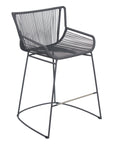 The Dane Dining Counter Chair Set of Two - Dark Gray Outdoor Dining Chairs