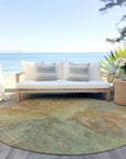 LOOMLAN Rugs Theodara Aloe Washable Indoor-Outdoor Rug