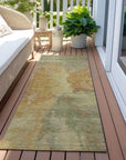 LOOMLAN Rugs Theodara Aloe Washable Indoor-Outdoor Rug