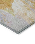 LOOMLAN Rugs Theodara Rust Washable Indoor-Outdoor Rug