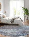 LOOMLAN Rugs Thornyx Gray Washable Indoor-Outdoor Rug