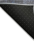 LOOMLAN Rugs Thornyx Gray Washable Indoor-Outdoor Rug
